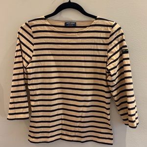 Saint James 3/4 sleeve striped shirt